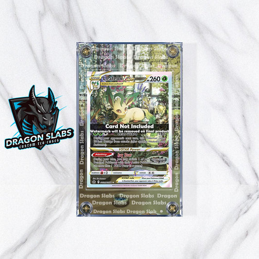 Pokemon Leafeon Vstar GG35 Crown Zenith Custom Display Case Slab
