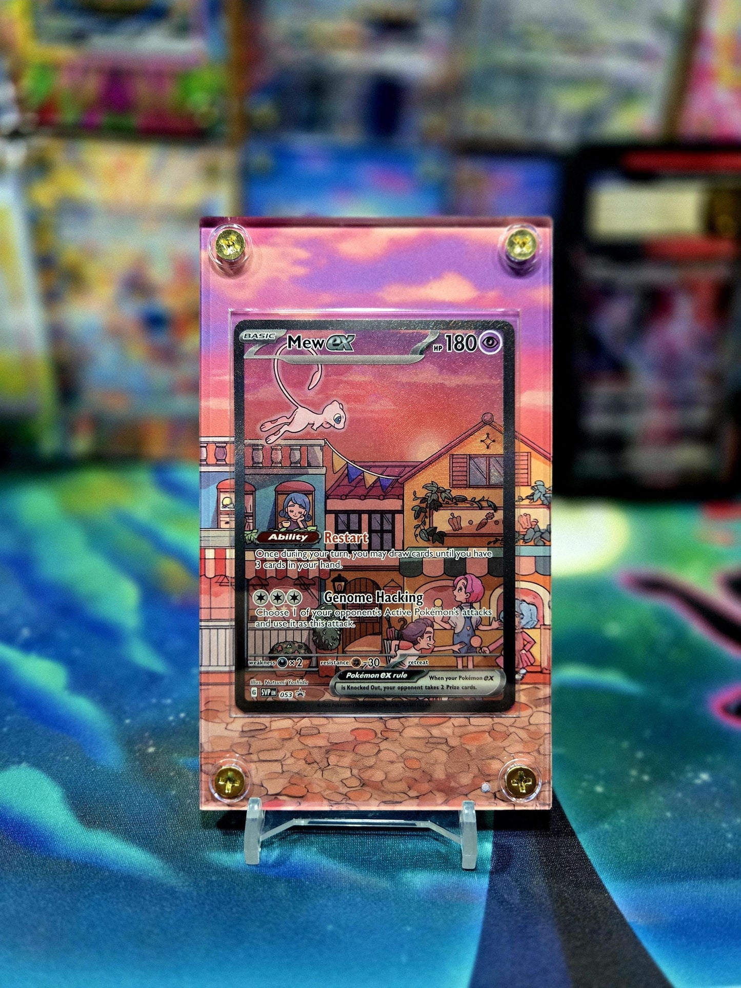 Pokemon Mew 151 Promo SVP 053 Extended Artwork Display Case