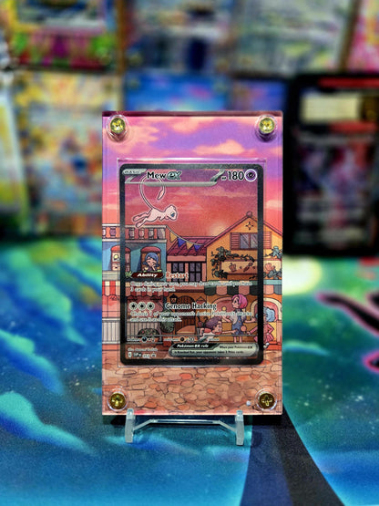 Pokemon Mew 151 Promo SVP 053 Extended Artwork Display Case