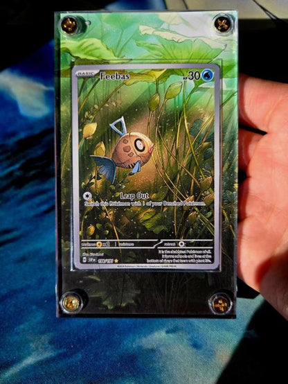 Pokemon Feebas 198/191 IR Custom Display Case from Surging Sparks Extended Artwork