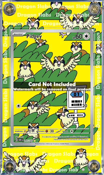 Pokemon Pidgey 207/197 Obsidian Flames Extended Art Case