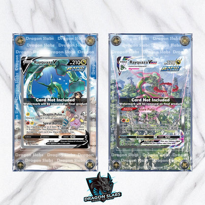 x2 Pokemon Rayquaza Vmax & V Alt Art 218/203 194/203Custom Cases