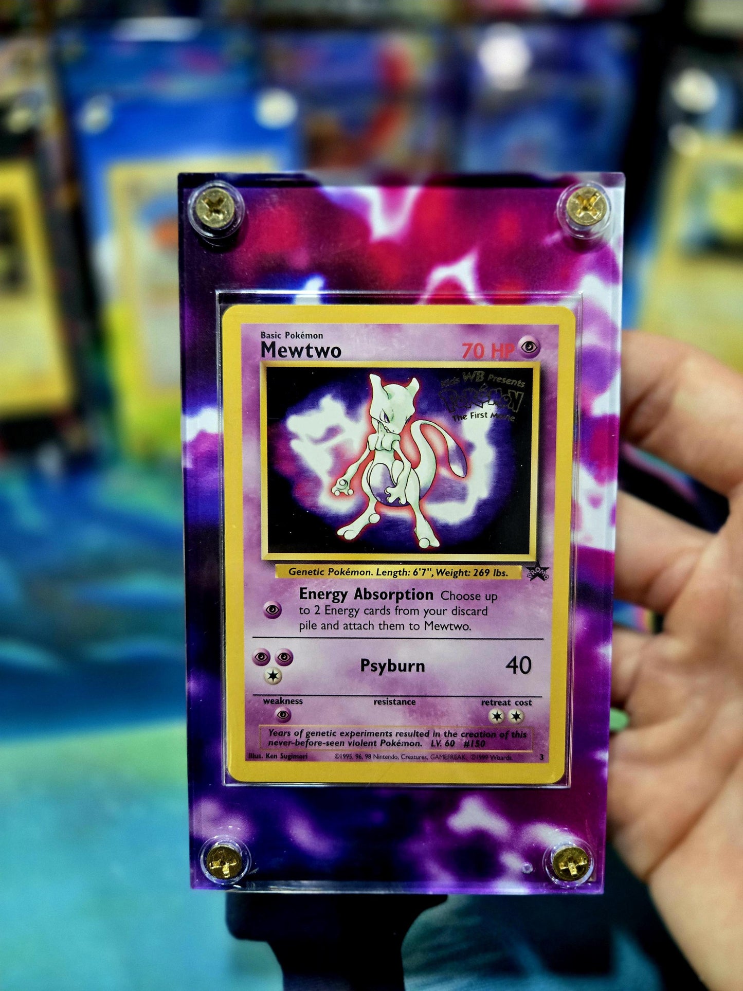 x4 Pokemon Pikachu Dragonite Mewtwo Electabuzz Black Star Movie Promo Extended Art Custom Cases