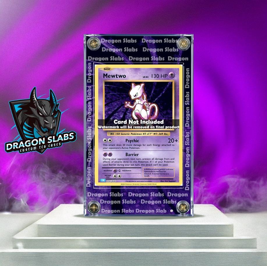 Pokemon Mewtwo Base Set Extended Artwork Case