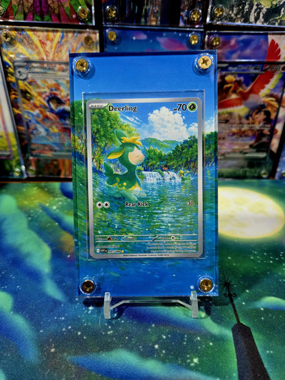 x2 Pokemon Deerling & Sawsbuck 091 092 IR White Flare Extended Art Cases