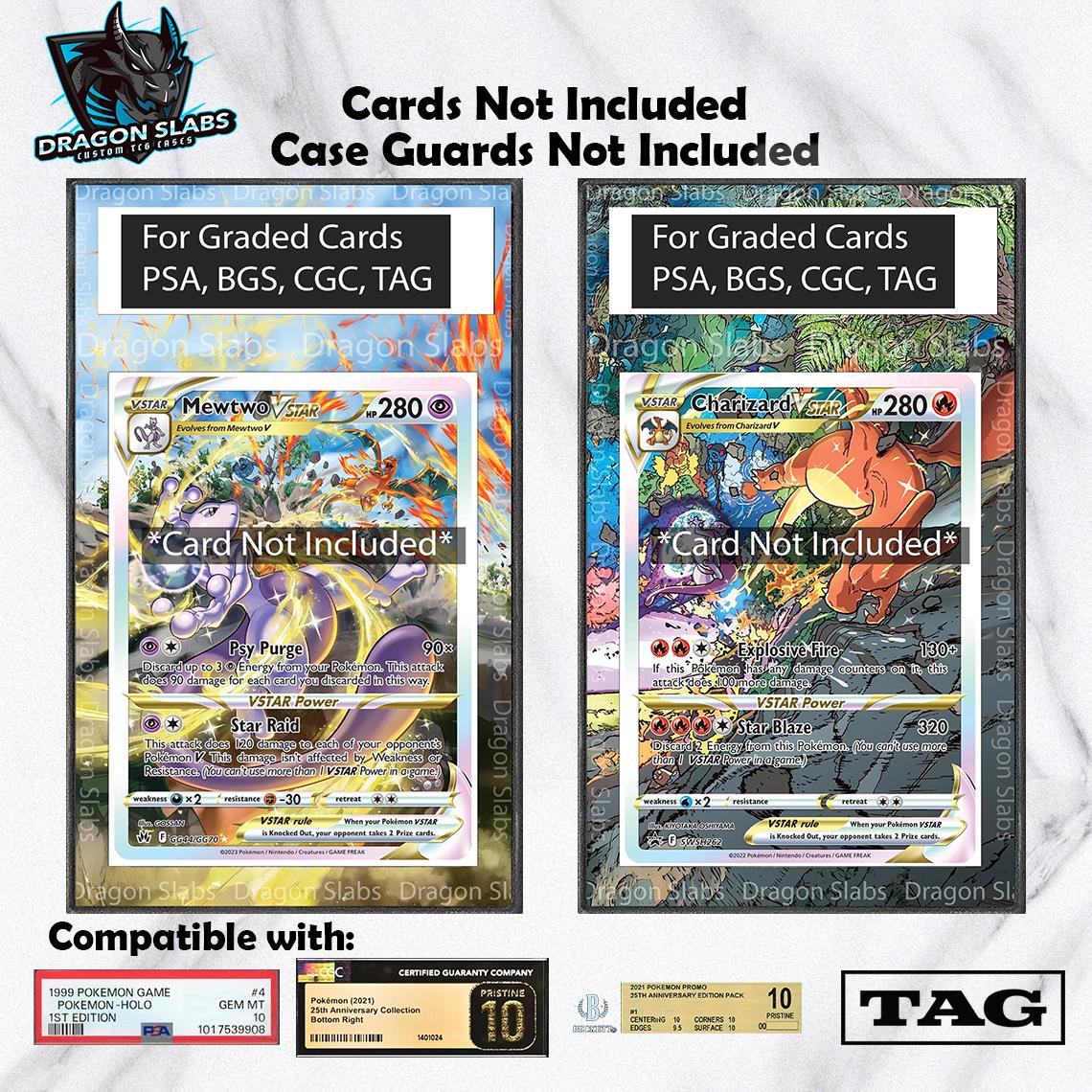 x2 Mewtwo VSTAR GG44 Crown Zenith & Charizard VStar SWSH262 Promo Psa Bgs Cgc Tag Extended Artwork Pokemon TCG