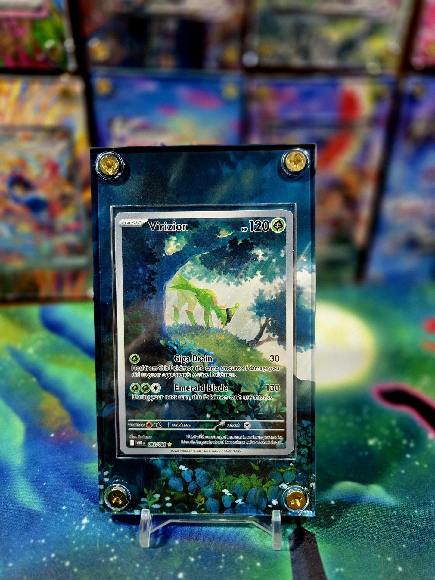 Pokemon Virizion 095/086 IR White Flare Extended Art Case