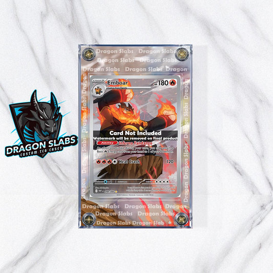 Pokemon Emboar IR 098/086 White Flare Extended Art Case