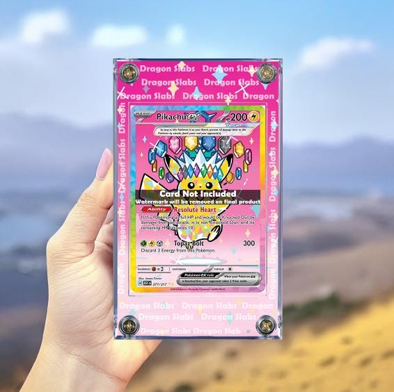 Pokemon Pikachu EX 277/217 Ultra Rare Ascended Heroes Extended Artwork Case