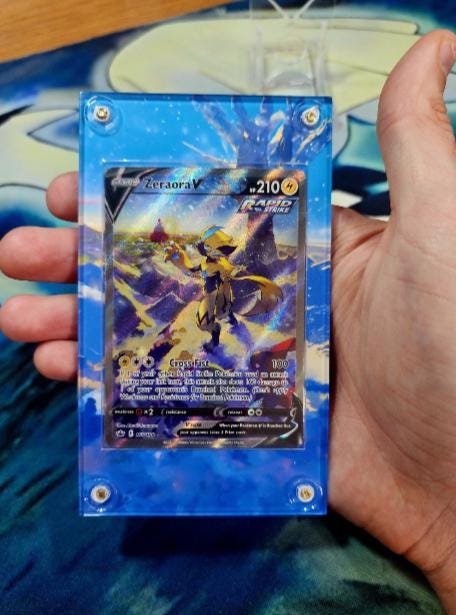 Pokemon Zeraora V Alt Art 166/198  Chilling Reign Extended Artwork Case