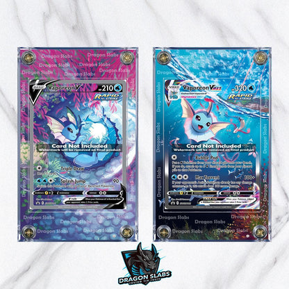 x2 Pokemon Vaporeon VMAX & V Alt Art SWSH182 SWSH181 Promo Extended Artwork Cases