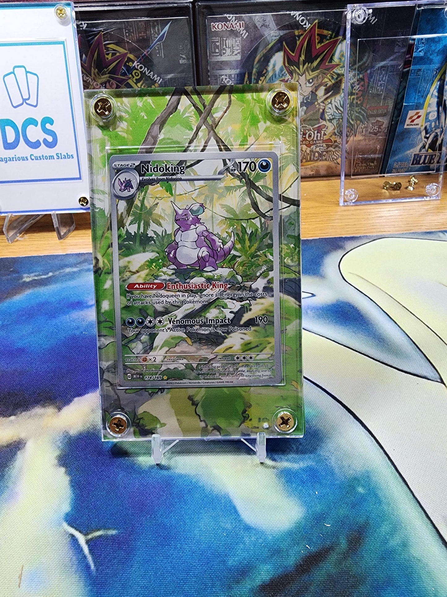Pokemon 151 Nidoking 174/165 Custom Display Case from Pokemon 151 Extended Artwork