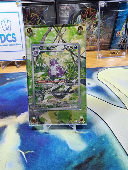 Pokemon 151 Nidoking 174/165 Custom Display Case from Pokemon 151 Extended Artwork
