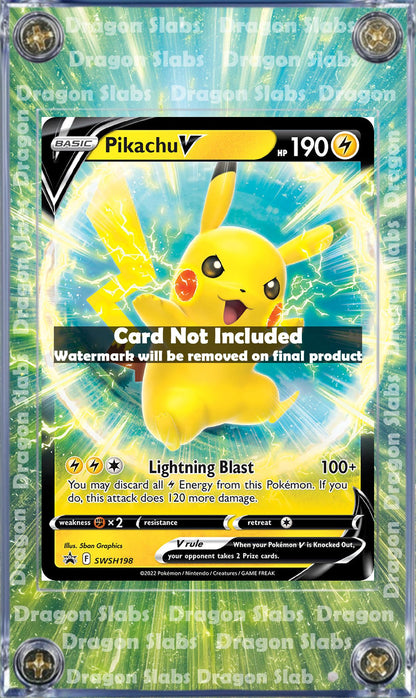 Pokemon Pikachu V SWSH198 Promo Custom Extended Artwork Case