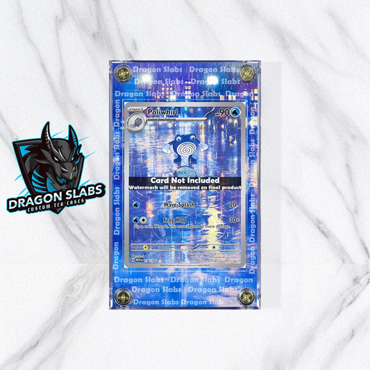 Pokemon 151 Poliwhirl IR 176/165 Custom Display Case from Pokemon 151 Extended Artwork