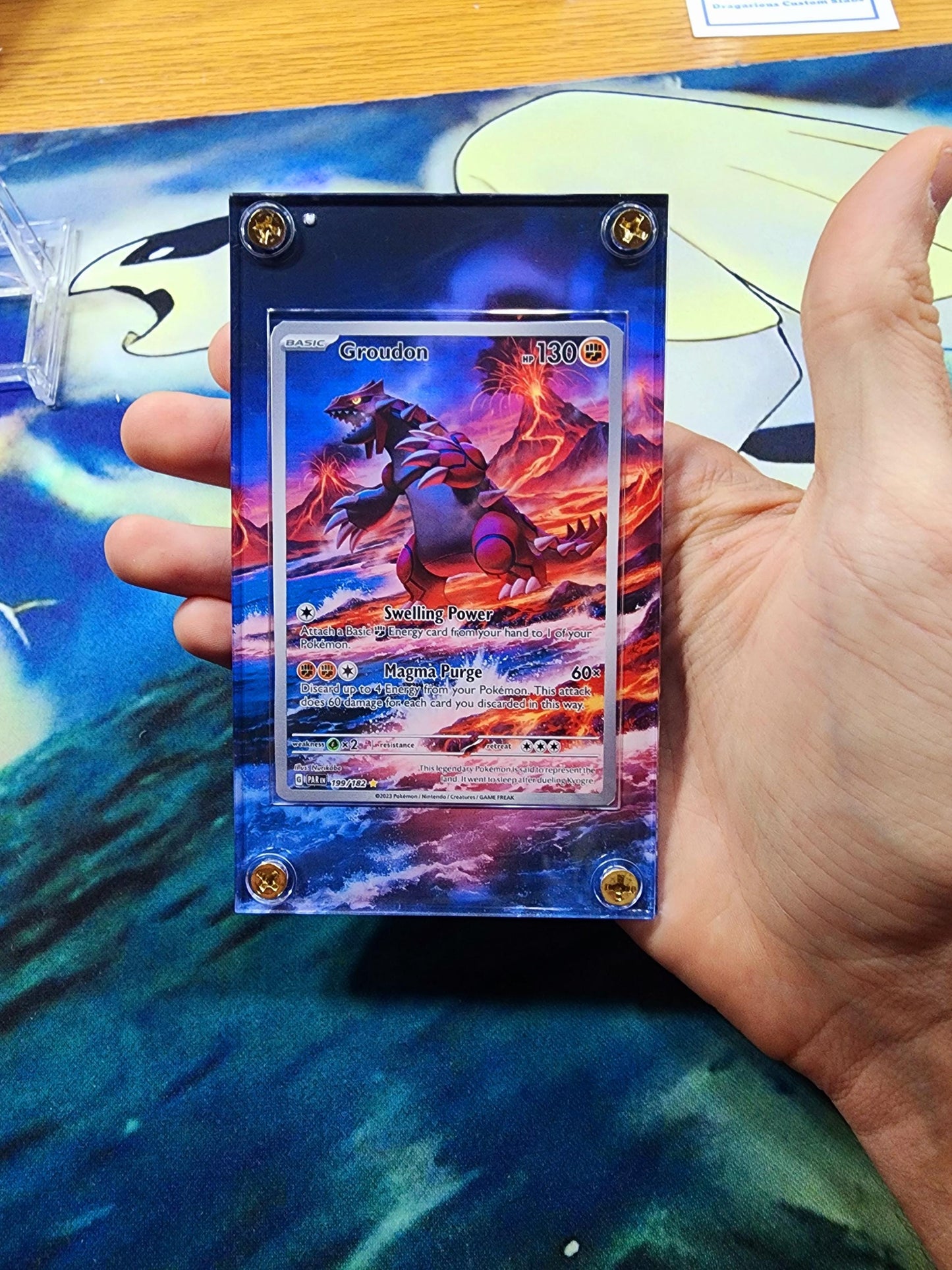 Pokemon Groudon IR 199/182 Paradox Rift Extended Artwork Case