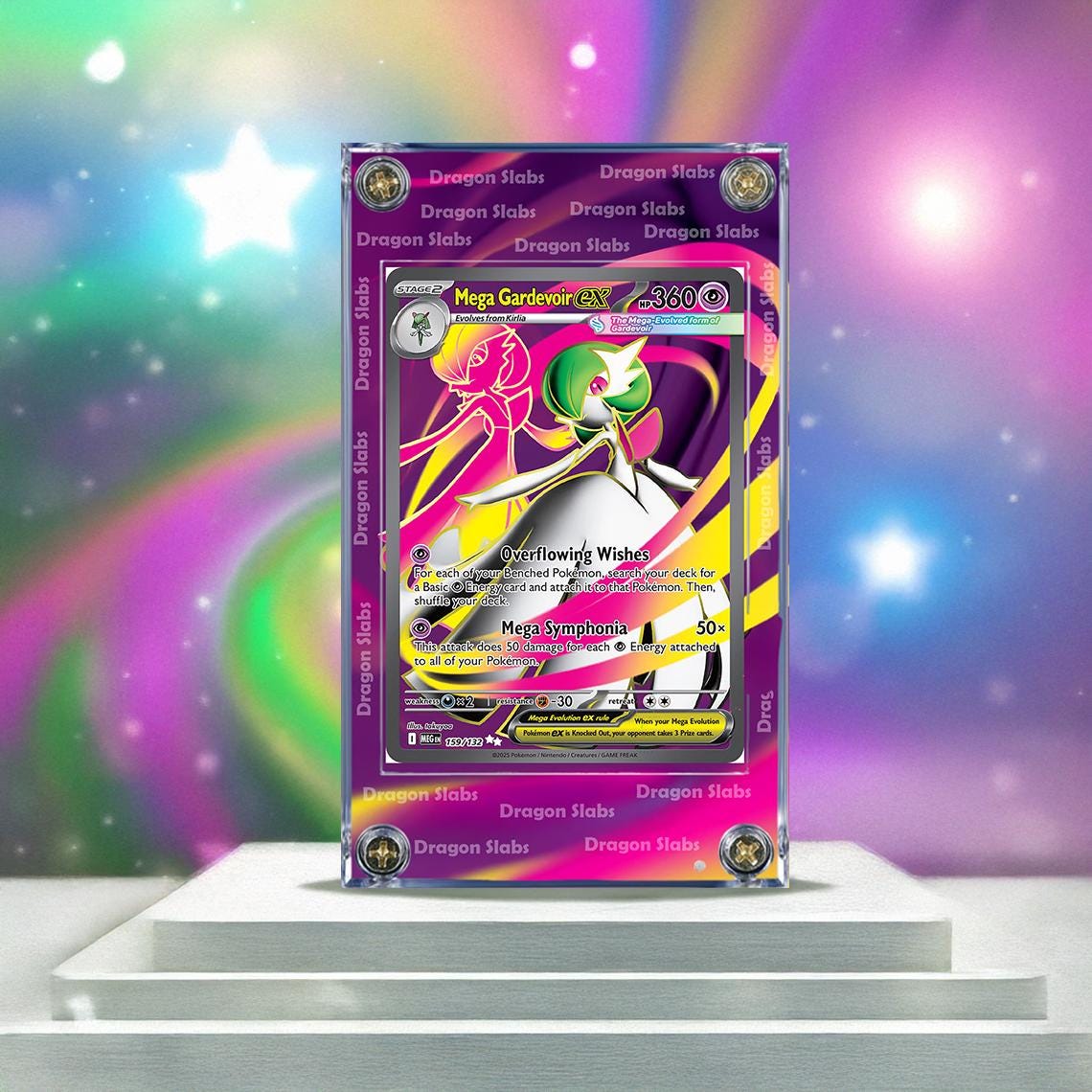 Pokemon Mega Gardevoir EX 159/132 Mega Evolution Extended Artwork Case
