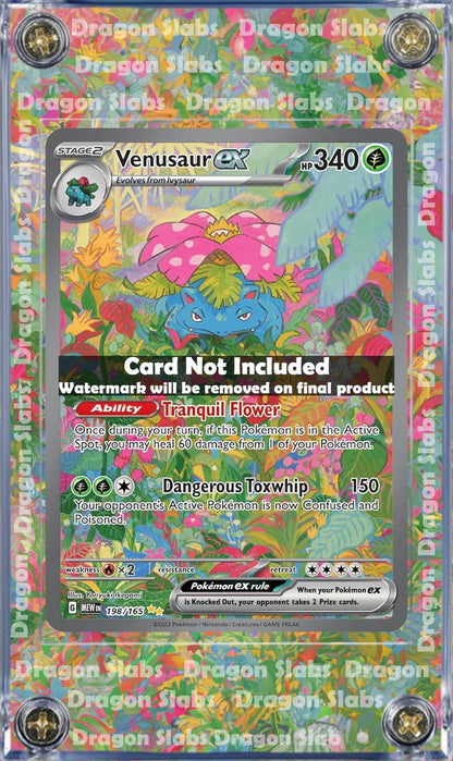 Pokemon Venusaur EX 151 Promo SVP 198 Custom Display Case