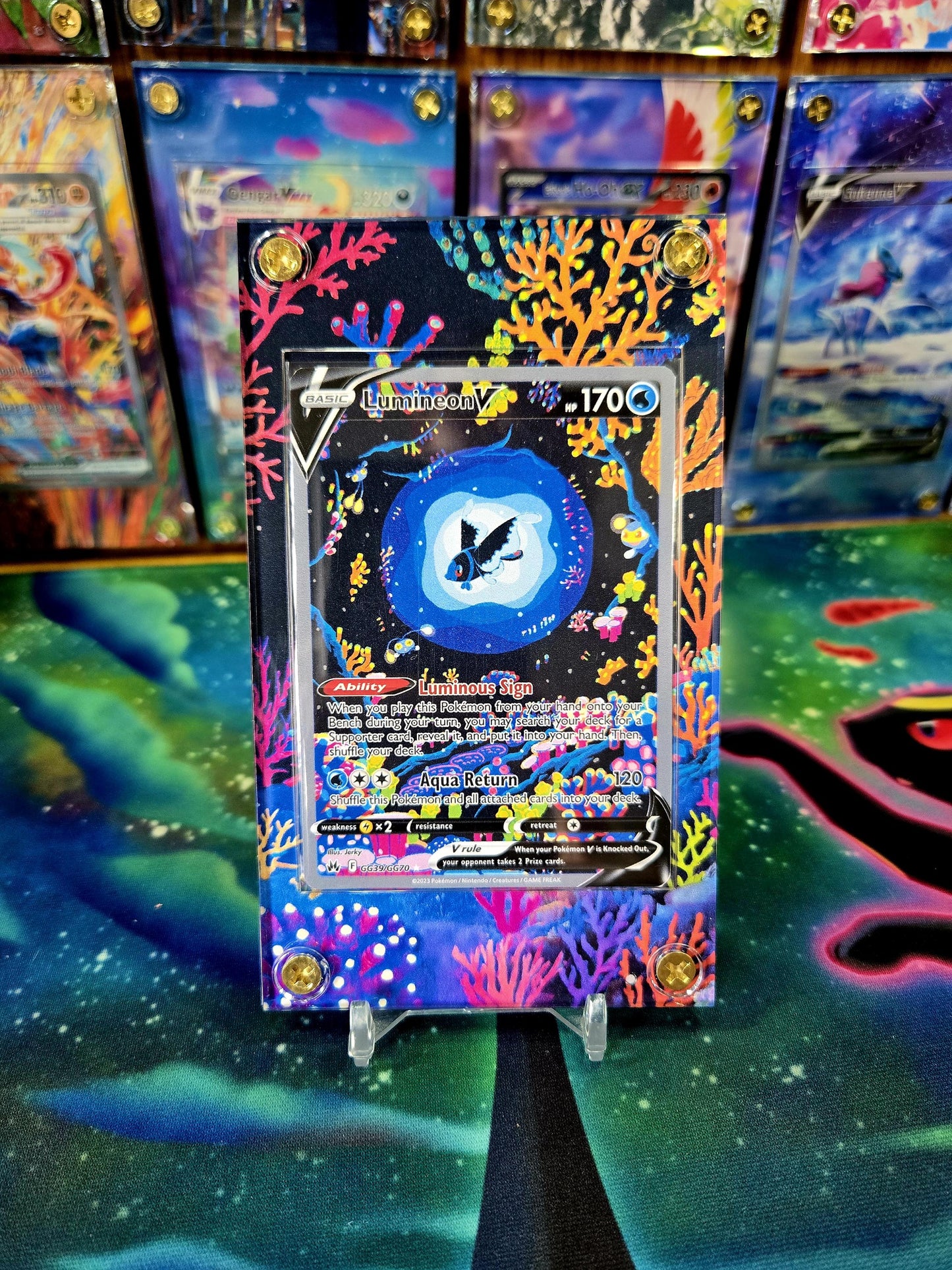 Pokemon Lumineon V GG39/GG70 Crown Zenith Extended Art Case