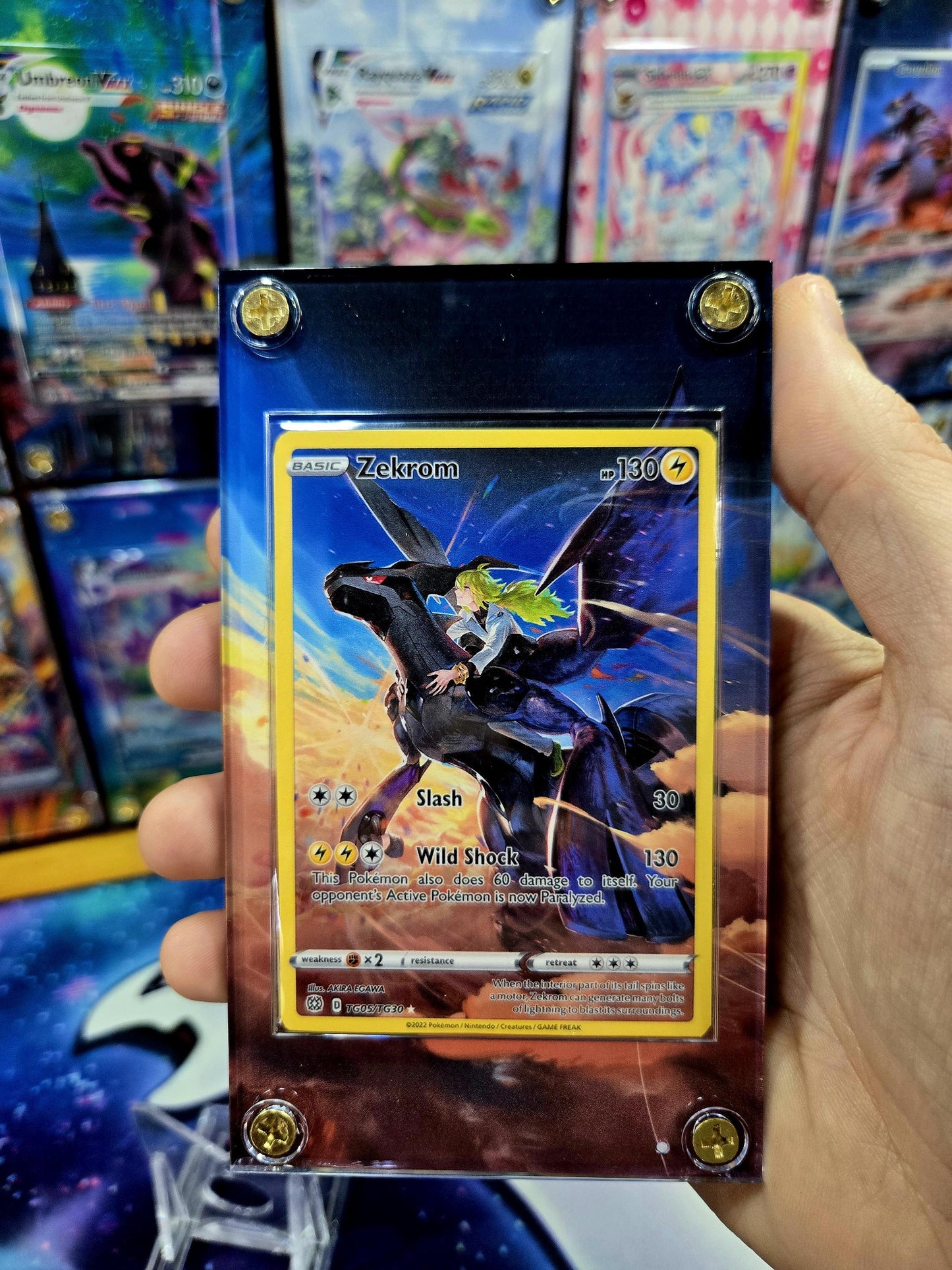 Pokemon Zekrom TG05/TG30 Brilliant Stars Extended Art Custom Case