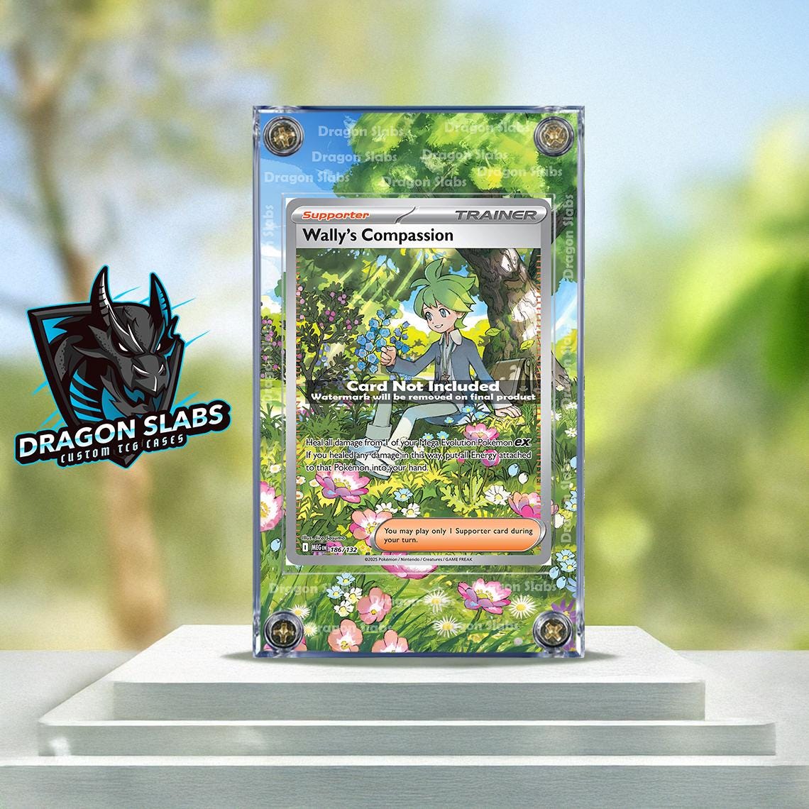 Pokemon Wally's Compassion Mega Evolution 186/132 Extended Artwork Case
