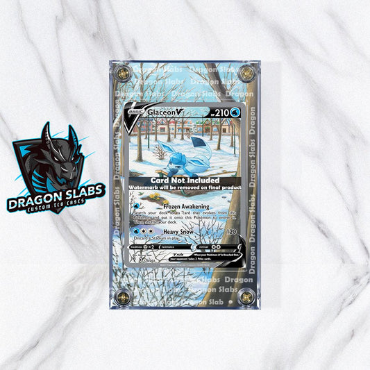 Pokemon Glaceon V Alt Art 175/203 Evolving Skies Extended Artwork Case