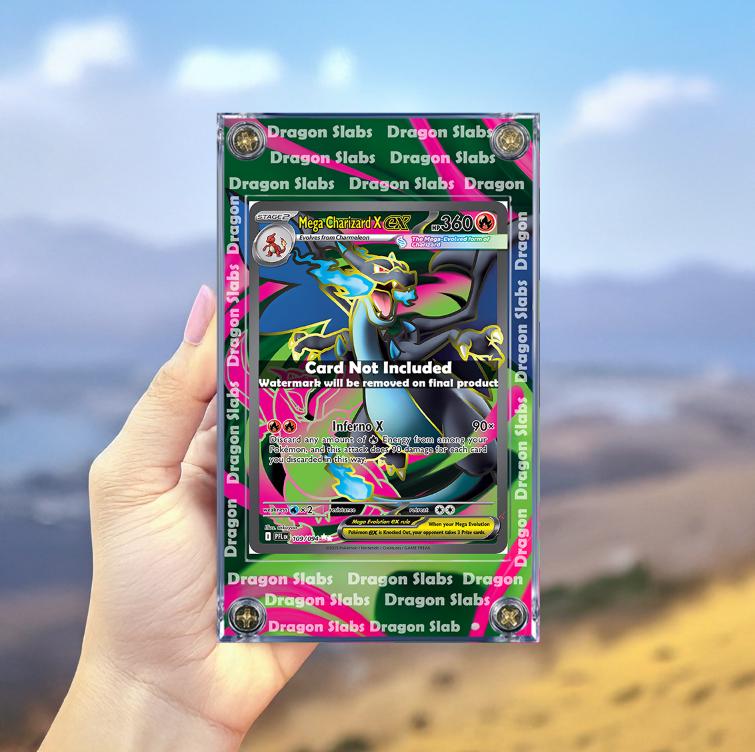 x3 Pokemon Mega Charizard X EX SIR Phantasmal Flames Extended Artwork Cases