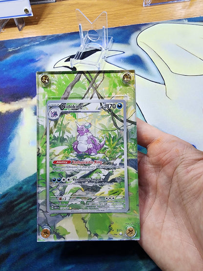 Pokemon 151 Nidoking 174/165 Custom Display Case from Pokemon 151 Extended Artwork