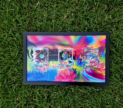 Pokemon Bulbasaur Ivysaur & Mega Venusaur Mega Brave 8.5 x 14" Display Frame Extended Artwork