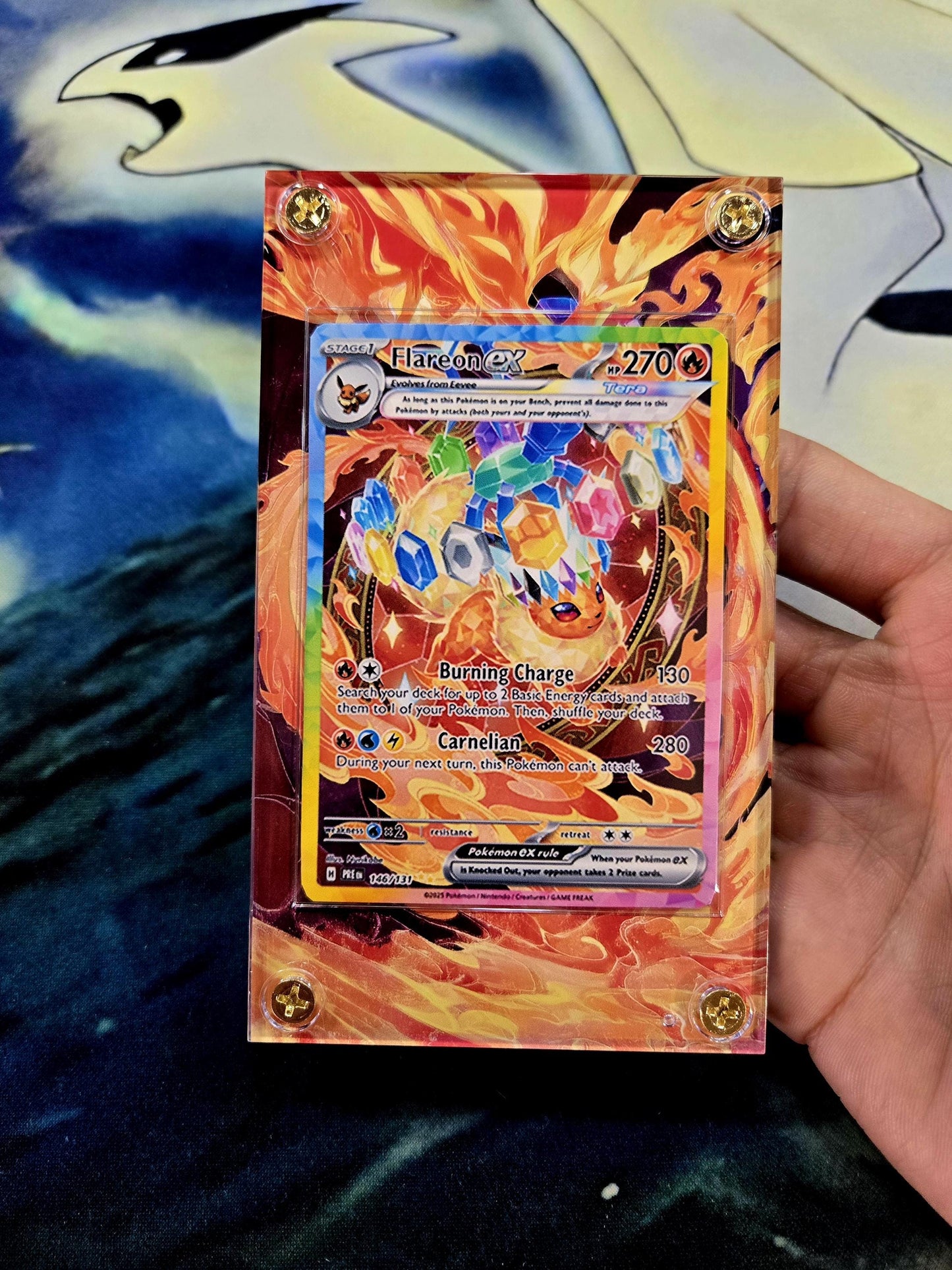 x3 Pokemon Card Jolteon, Vaporeon, Flareon EX SIR 146,149,153 Prismatic Evolutions Extended Artwork Cases
