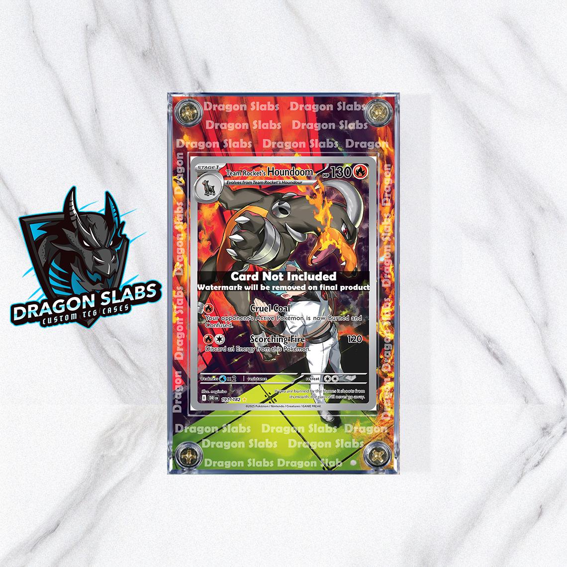 Pokemon Team Rocket's Houndoom 191/182 Destined Rival Extended Art Case