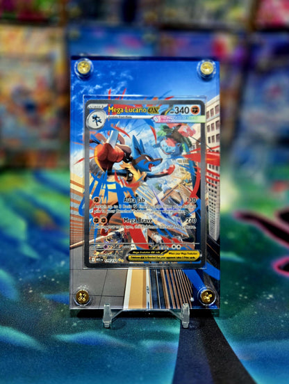 Pokemon Mega Lucario ex 179 /132 Mega Evolution Extended Art Custom Case