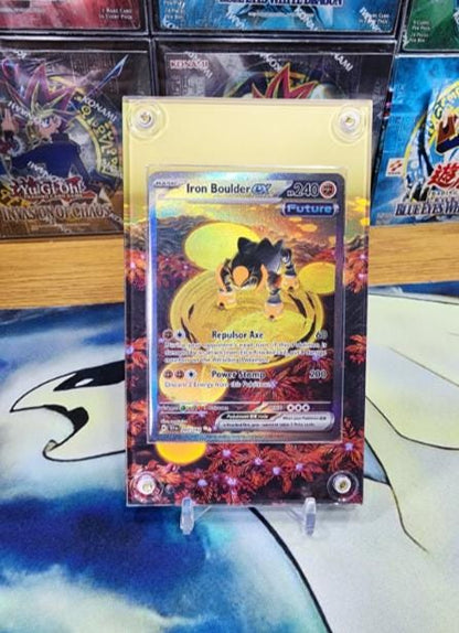 Pokemon Iron Boulder EX SIR 207/162 Temporal Forces Extended Artwork Case