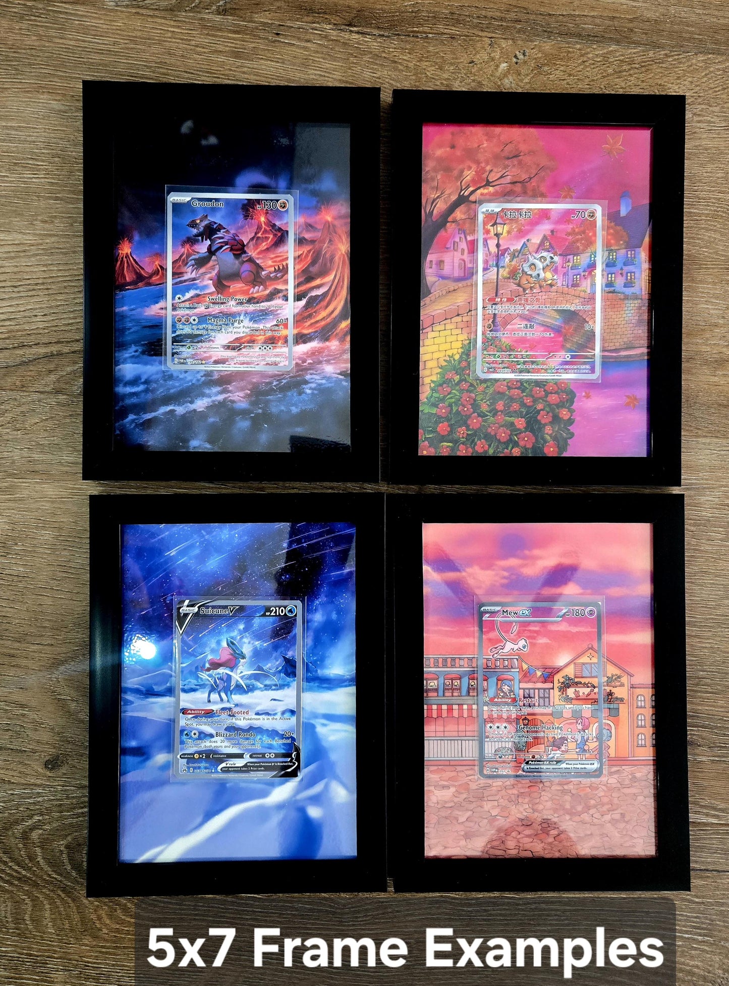 Psyduck IR 226/217 Ascended Hereos Pokemon Extended Art Frame 5x7 Frame
