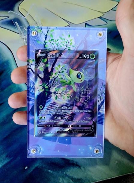 Pokemon Celebi V Alt Art 245/264 SWSH Fusion Strike Extended Artwork Case