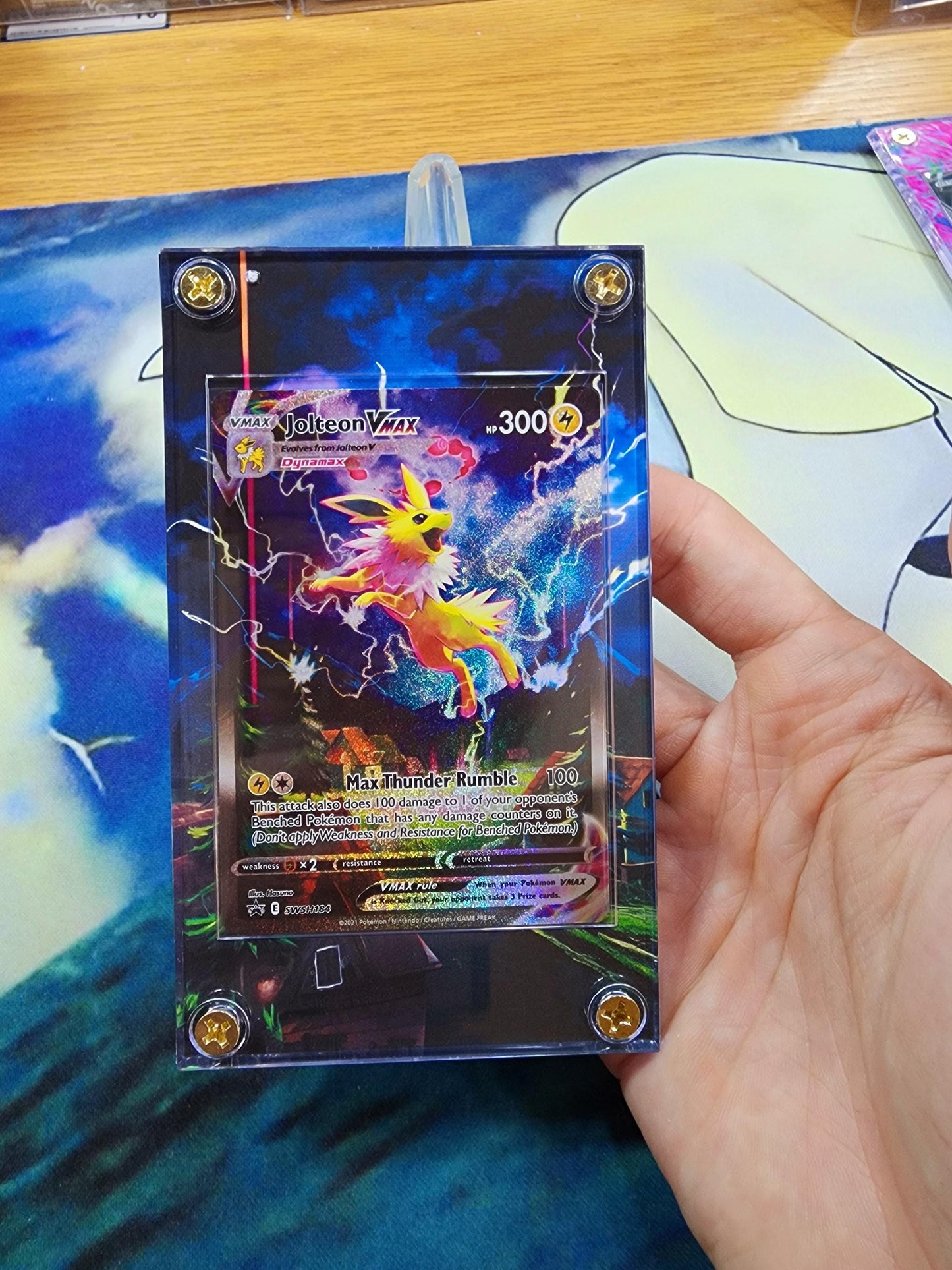 Pokemon Jolteon VMAX& V Alt Art SWSH184  SWSH183 Promo Extended Artwork Cases