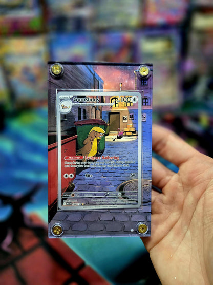 Pokemon Gumshoos 153/132 IR Mega Evolution Extended Art Custom Case