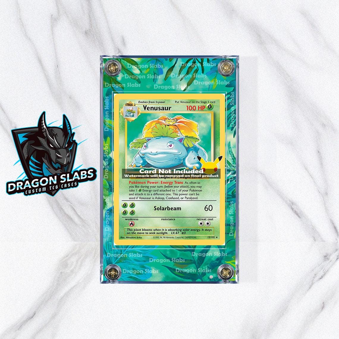 Pokemon Venusaur Base Set Extended Artwork Case