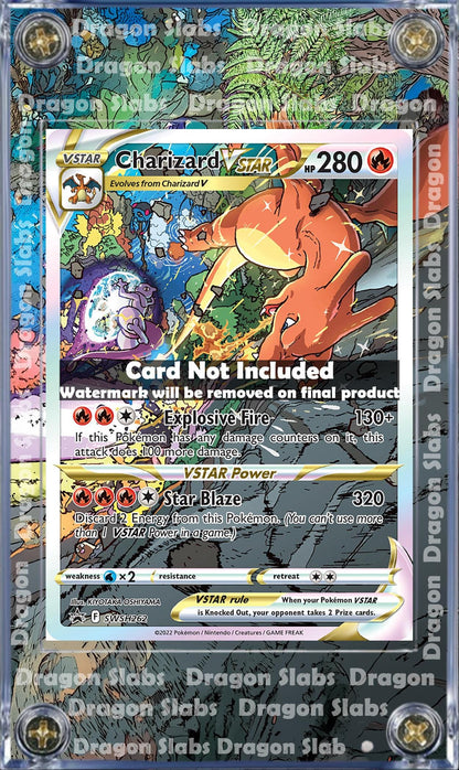 Pokemon Charizard Vstar SWSH262 Promo Custom Display Case Slab Extended Artwork