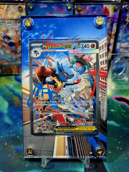 Pokemon Mega Lucario ex 179 /132 Mega Evolution Extended Art Custom Case