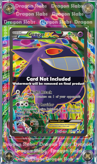 Pokemon Gengar EX 114/119 Phantom Forces Custom Case Slab