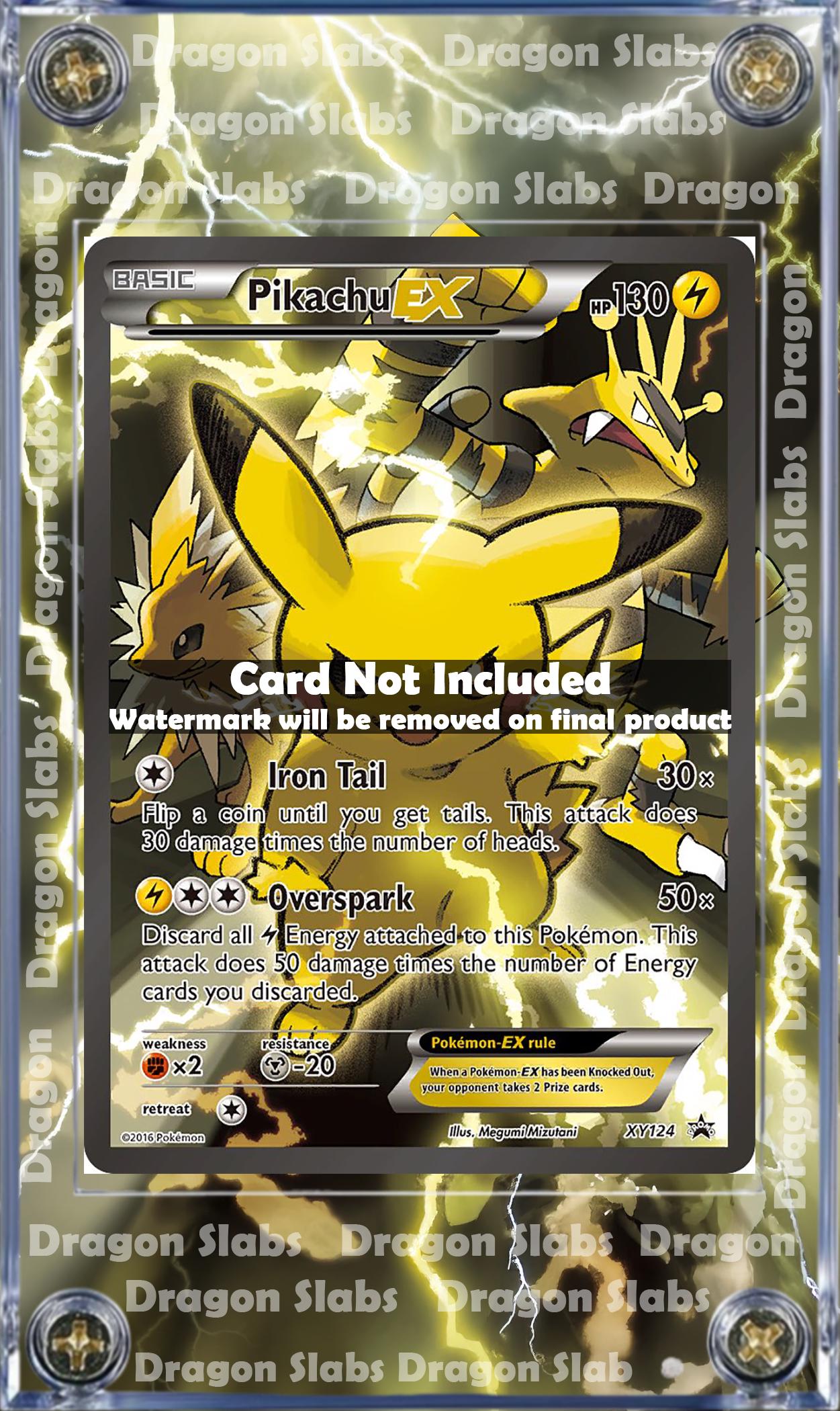 Pokemon Pikachu EX XY124 Promo Extended Artwork Case