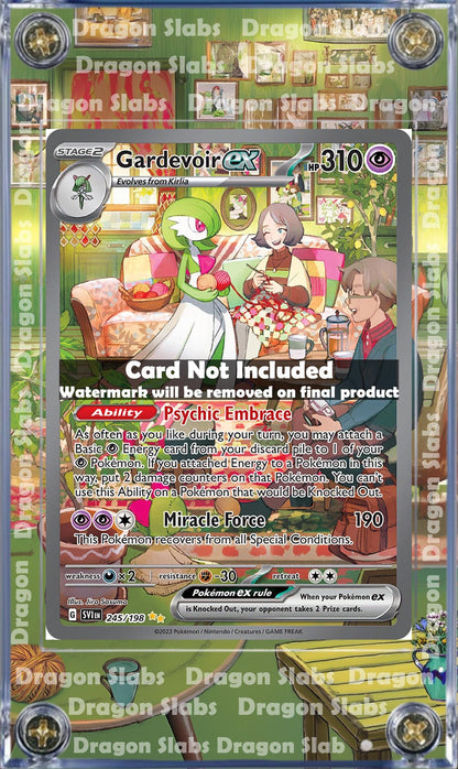 Pokemon Gardevoir Ex Scarlet Violet Base 245/198 Custom Case Extended Artwork