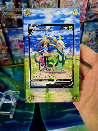 Pokemon Serperior V TG13/TG30  Silver Tempest Extended Art Case