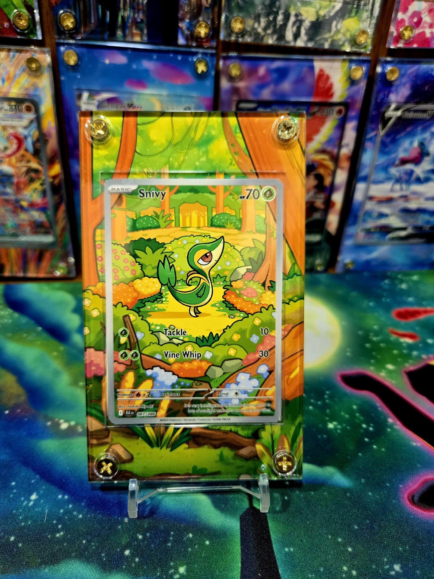 Pokemon Snivy IR 087/086 Black Bolt Extended Art Case