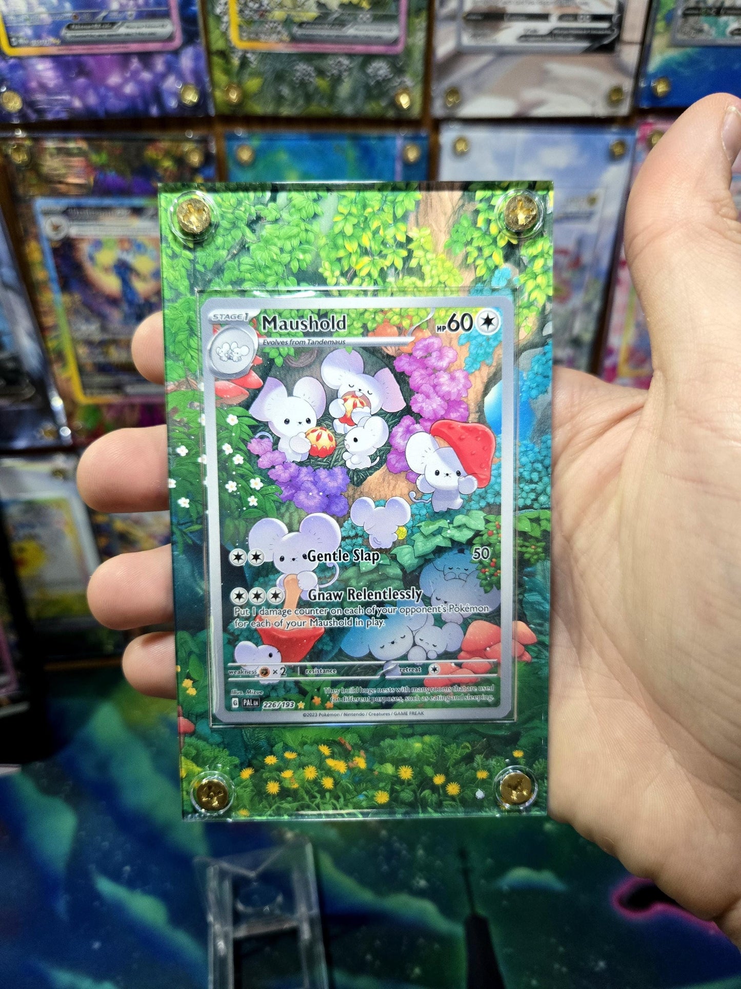 Pokemon Maushold 226/193 Sv02: Paldea Evolved Extended Art Case
