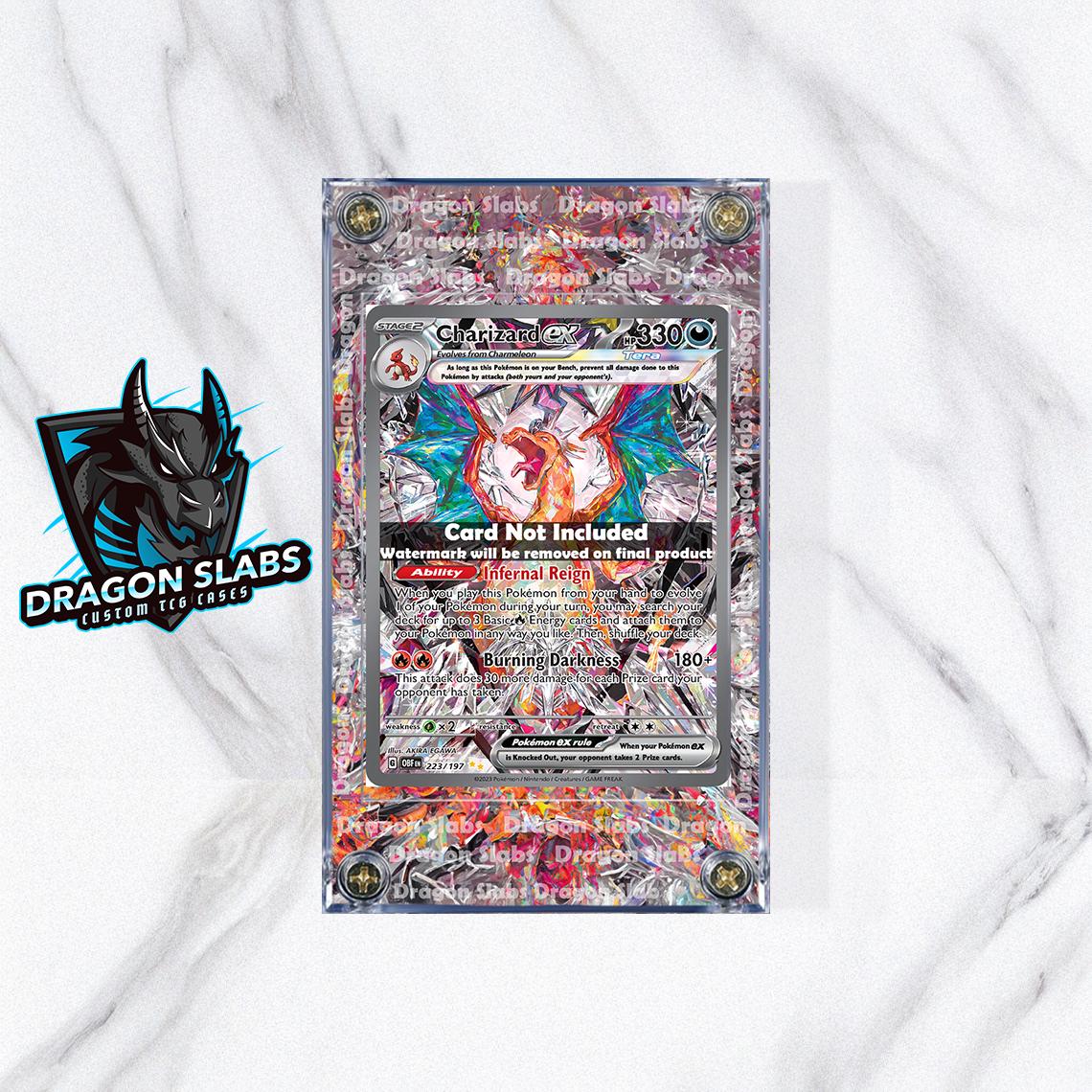 Pokemon Charizard EX 223/197 Obsidian Flames Custom Display Case Slab