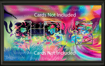 Pokemon Bulbasaur Ivysaur & Mega Venusaur Mega Brave 8.5 x 14" Display Frame Extended Artwork