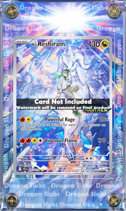 Pokemon N's Reshiram English 167/159 Journey Together Extended Art Custom Case