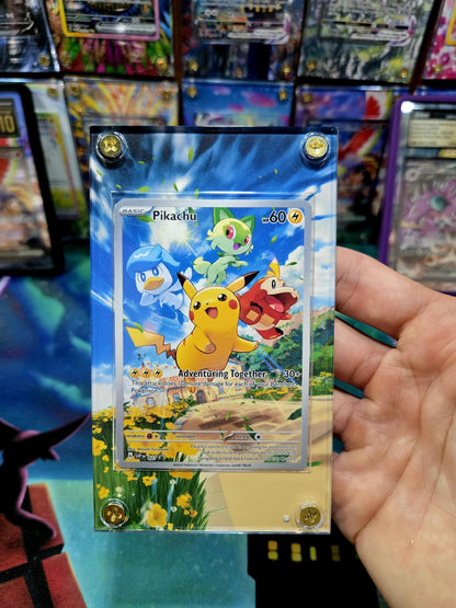 Pokemon Pikachu 027 Paldea Evolved Promo Extended Art Custom Case